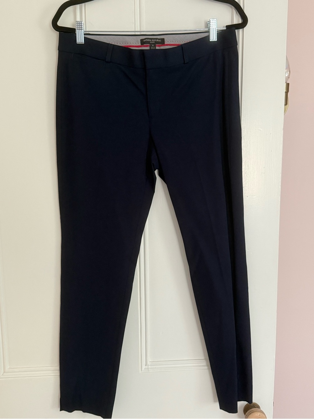 Banana Republic Women's Navy Straight-Leg Dress Pants Sloan Fit